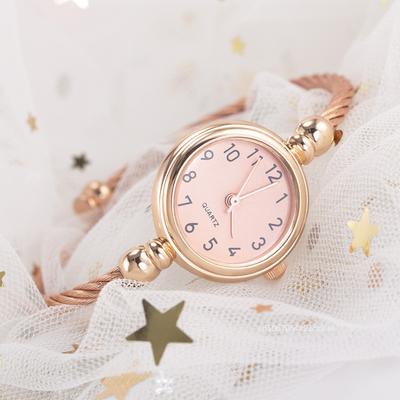 Zegarki Damskie Mały Złoty Zegarek Bransoletka Ze Stali Nierdzewnej Retro Damski Kwarcowy Zegarek na Rękę Zegarek Moda Zegarek Do Sukienki