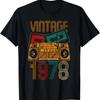 46th Birthday S Years Old Vintage 1978 T Shirt Vintage Streetwear Versatile Slightly Stretched Casual Soft