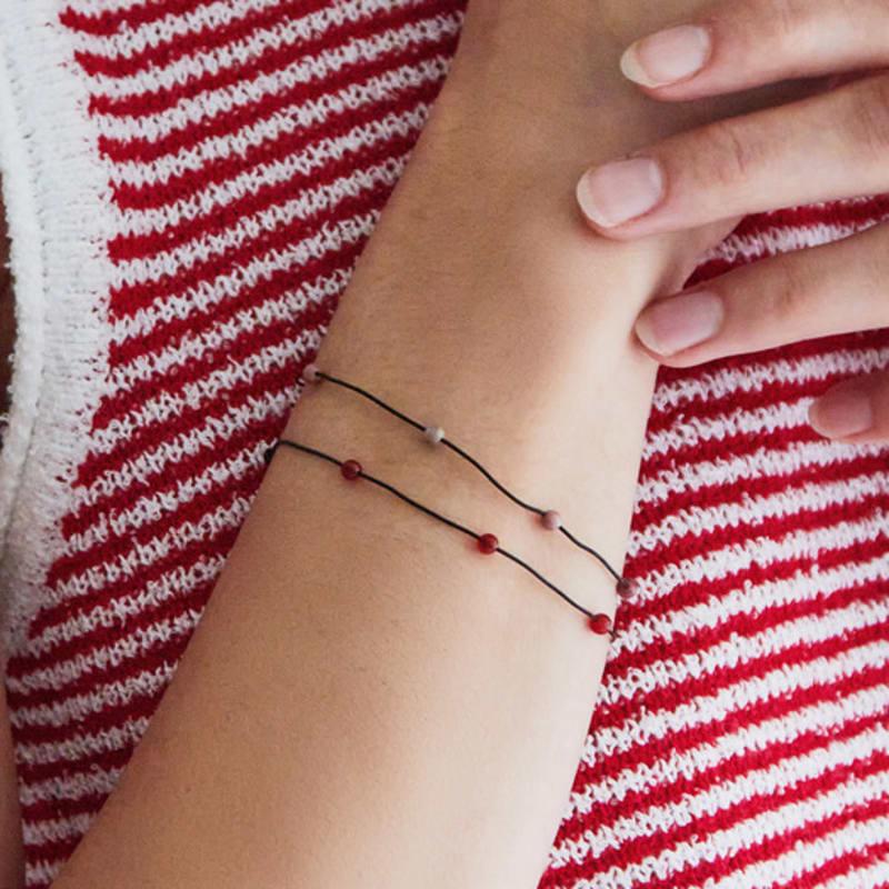 Charmy [2SET] Gemstone Band-bracelet (4colors)