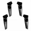 RV Rain Gutter Spout Plastic High Efficiency RV Exterior Roof Rainwater Protector for Trailers Camping Trucks Black