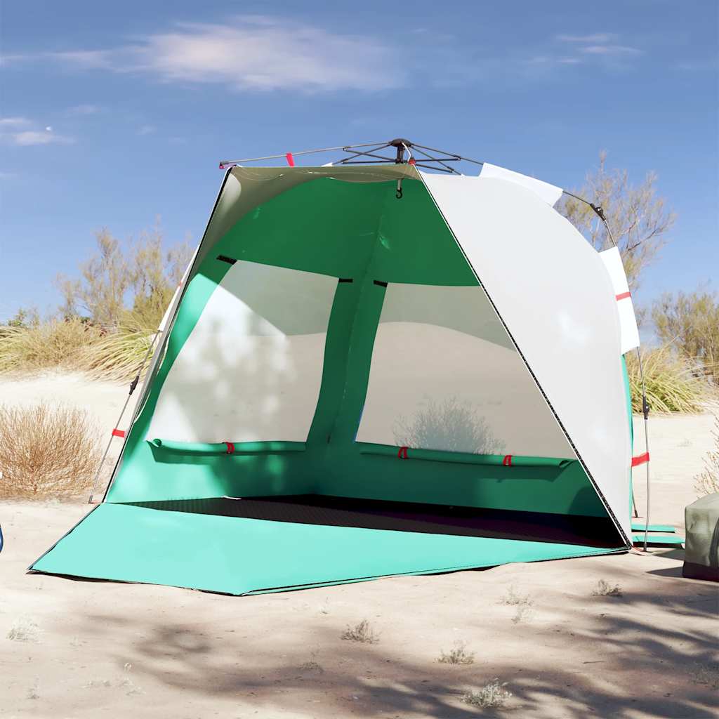 Beach Tent for 3 Persons Sea Green Quick Release Waterproof