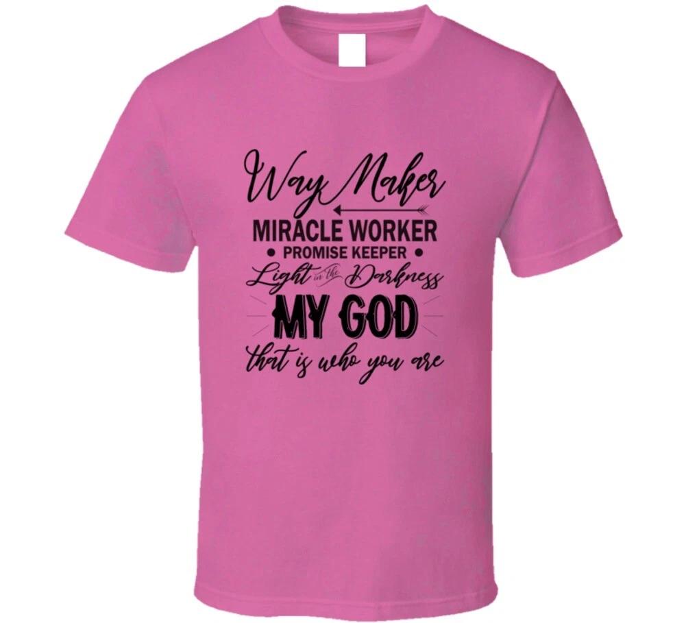 Waymaker Miracle Worker Promise Keeper Christian Gift T Shirt S