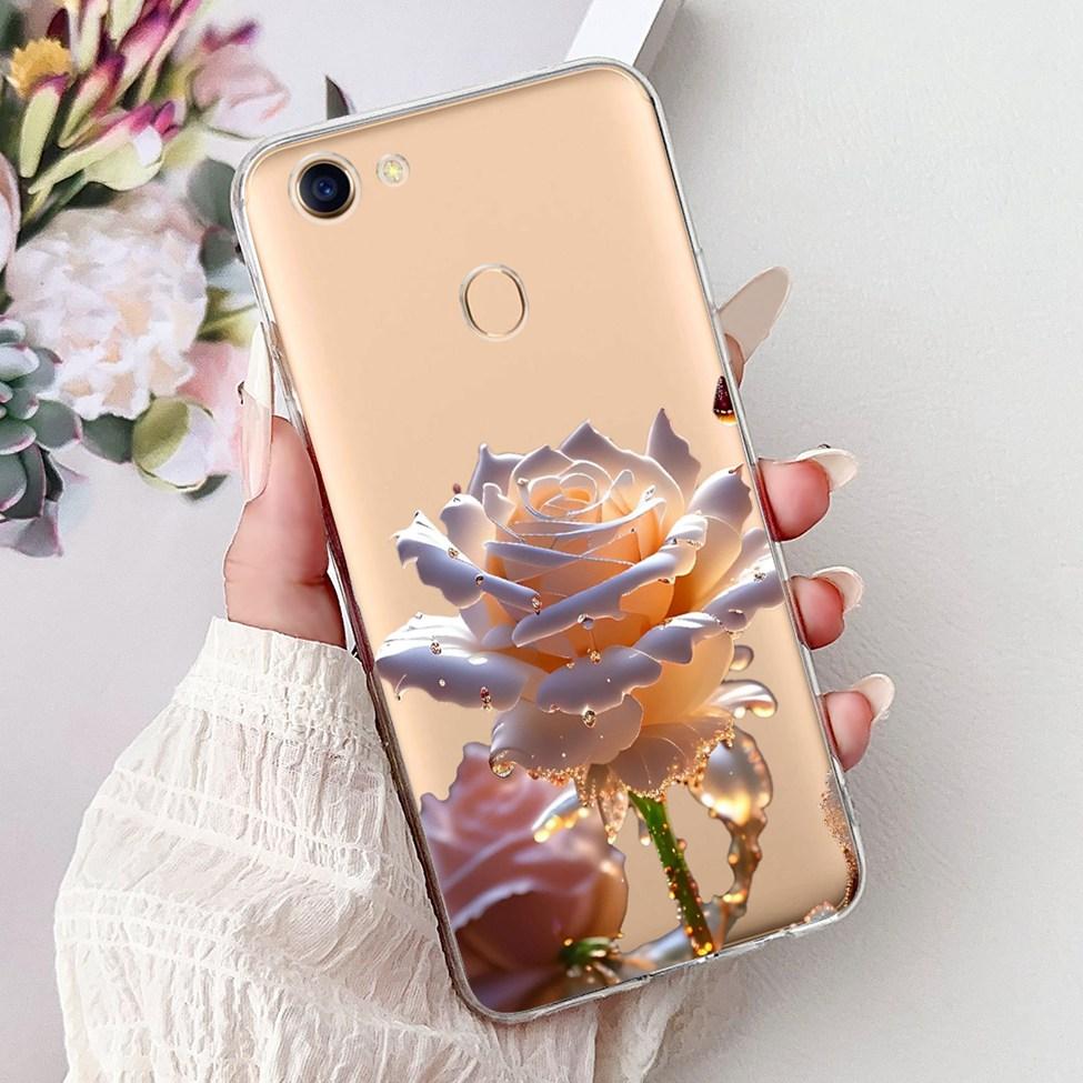 Clear Casing For Oppo F5 CPH1723 CPH1727 Cover For Oppo F5 Youth Case CPH1725 Luxury Butterfly Love Fashion Cool Lion Painted