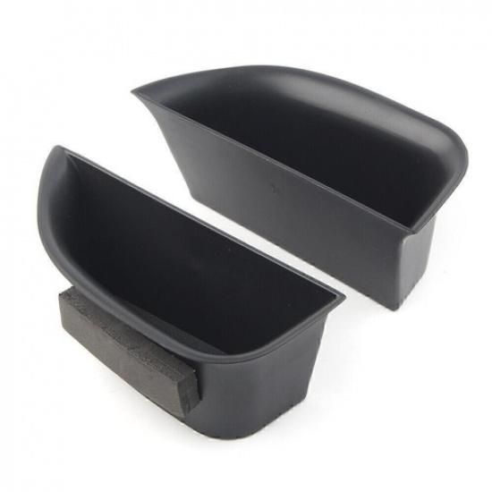 2Pcs Car Front Door Handle Armrest Storage Box Tray Bin For MKZ 2014-16