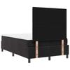 Box Spring Bed with Mattress Black 120 x 190 cm Velvet