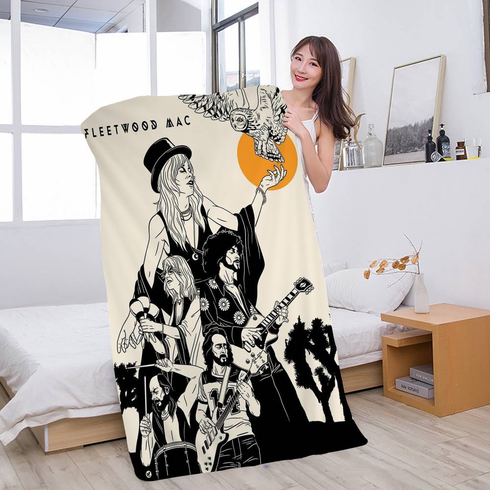 70s Rock Band F-Fleetwoods Mac Music Album Cover Microfiber Beach Towel Quick dry Yoga Swimming Resort Mountain Climbing Towel