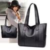 1 Pieza Moda Mujer Color Sólido Bolso de Hombro Cuero Pu Suave Viaje Gran Capacidad Casual Bolso Tote de Mano para Mujer