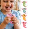 Glitzernder Axolotl Langsam Aufgehendes Knetspielzeug Weiches TPR Fidget zur Stressbewältigung Niedliches Salamanderförmiges Dekompressions-Gadget für Kinder Erwachsene