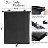 Auto Car Window Sun Shade Cover Roller Side Rear Visor Protector COVER 2 Pack
