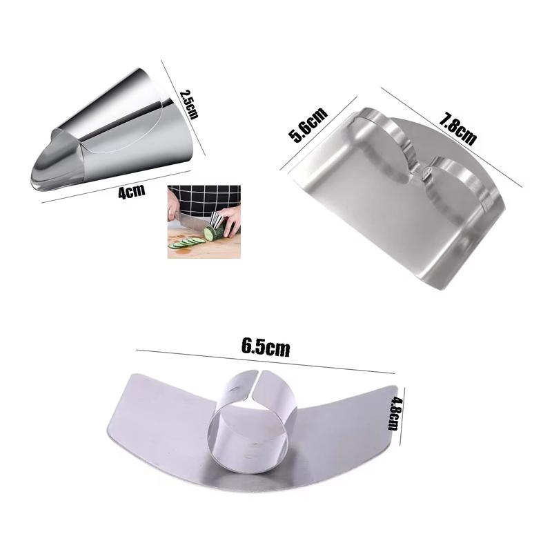 Stainless Steel Finger Guard Finger Hand Cut Hand Protector Vegetable Cutting Hand Protecter Tool Kitchen Cutting Accessories