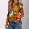Women's Print Long Sleeve Shirts Elegant Casual Tops Trendy Shirts Tops