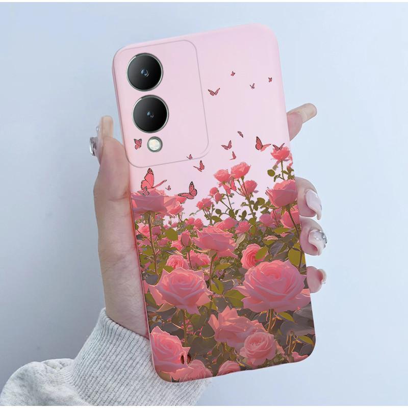 Cute Astronaut Panda Cartoon Phone Case For Vivo Y17s 2023 Casing TPU Slim Back Cover For Vivo Y17S 4G V2310 Soft Silicone Cases