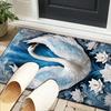 Swan And Lotus Fantasy Office Rug Chair Mat, Entryway Carpet, Suitable for Front Door, Bedroom, Living Room, Desk, Holiday Gift