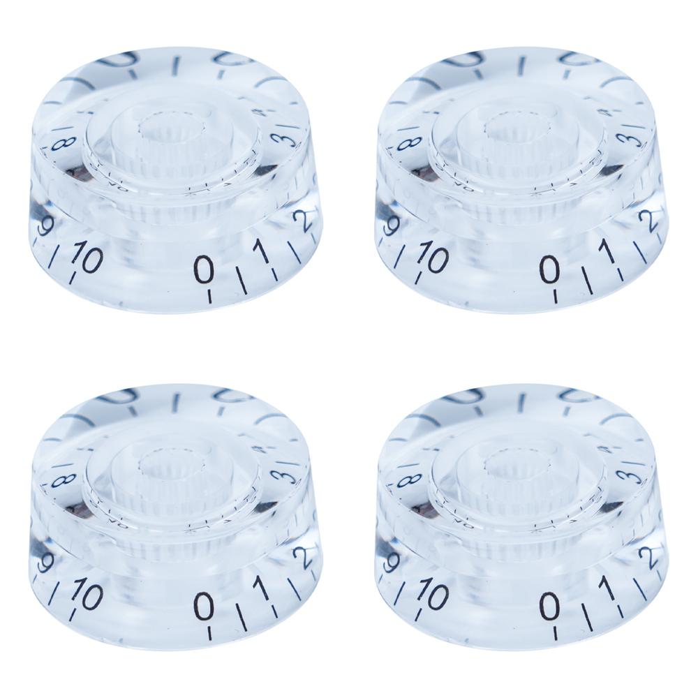 4pcs Guitar Volume Knobs Top Hat Knobs Speed Volume Tone Pedal Control Knobs for Electric Guitar Bass 29 Colors