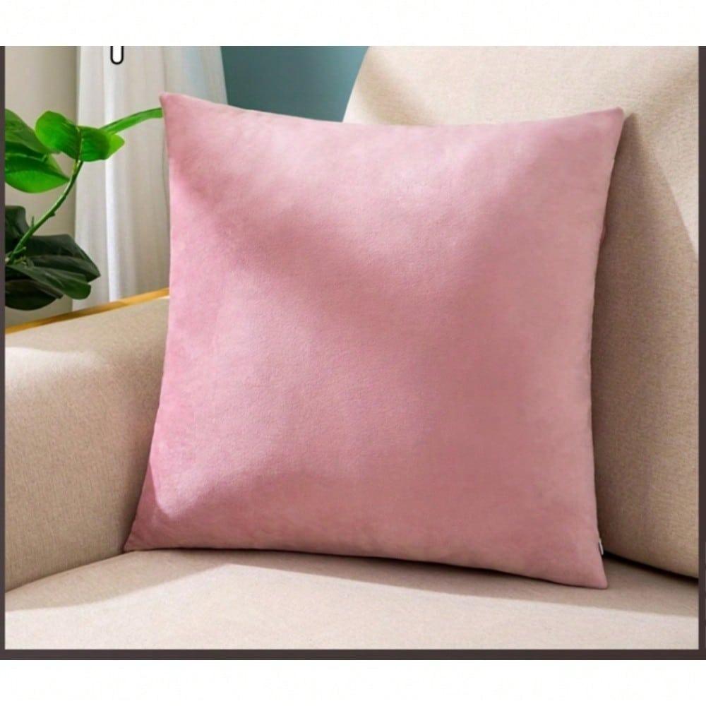 1pc Pillowcase, solid color pillowcase, home sofa cushion cover, unfilled pillowcase