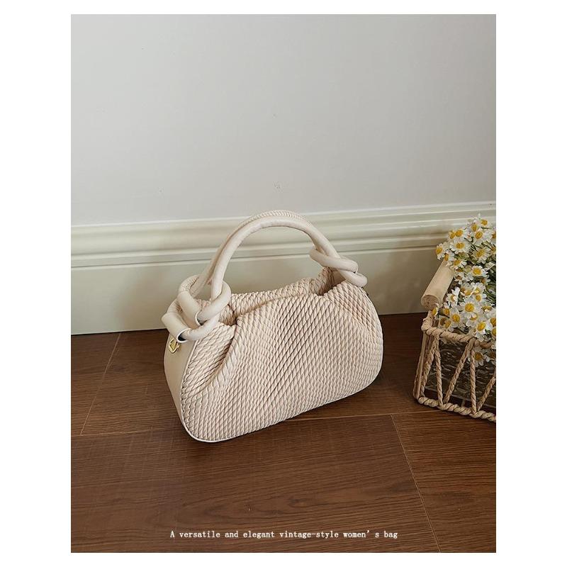 Ručně pletená taška, Vědro taška, Crossbody taška pod paži, Ramenní taška pro dojíždění, Velkokapacitní crossbody taška