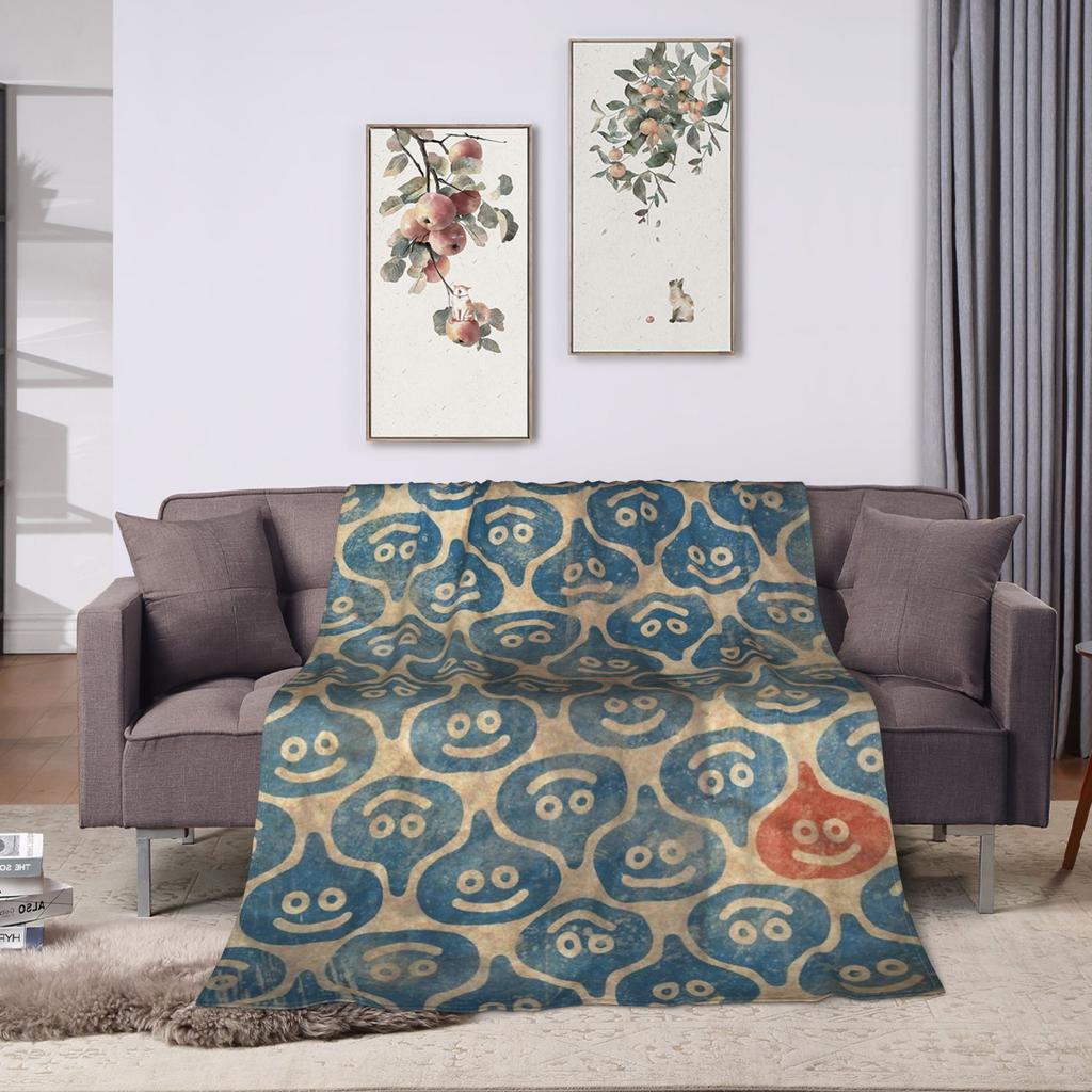 Dragon Quest Slime Pătură Călătorie Flanelă Pătură Aruncată Pentru Canapea Scaun Canapea Pat Design Super Cald Calitate Cuvertură Cadou