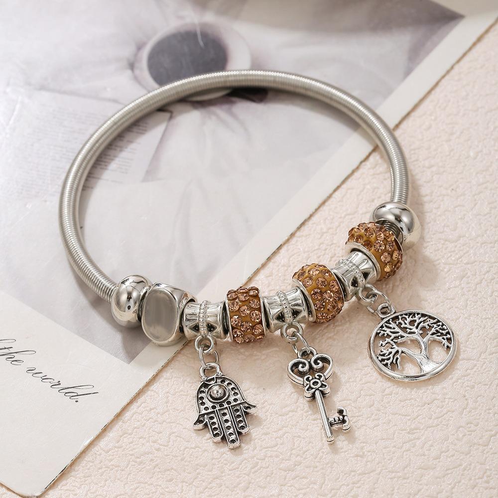 Beaded Bracelet Multi Element Titanium Steel Fashion Jewelry Trendy Accessories for Women