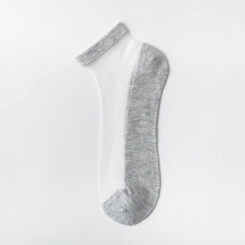 

Men s Ultra-Thin Ice Silk Deodorant Boat Socks - Summer Fashion, Short Tube, Shallow Mouth All-Match. One Size Fits All Men s світло-сірий колір