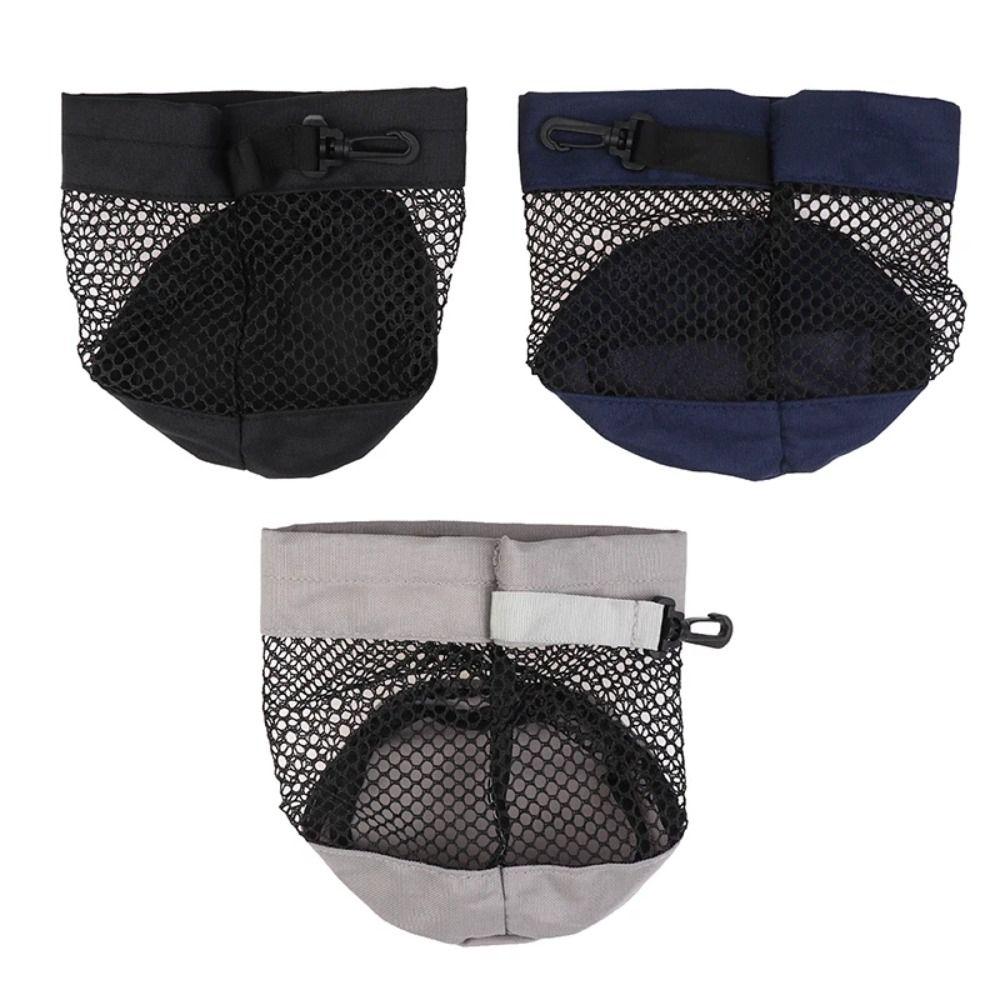 Drawstring Closure Mesh Golf Ball Pouch Portable Golf Ball Holder Easy Organization