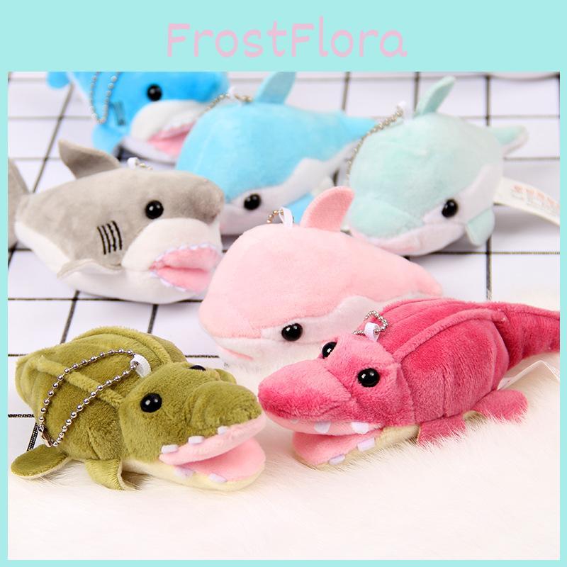 Cute Cartoon Red Green Crocodile Plush Toy Pendant For Birthday Gift