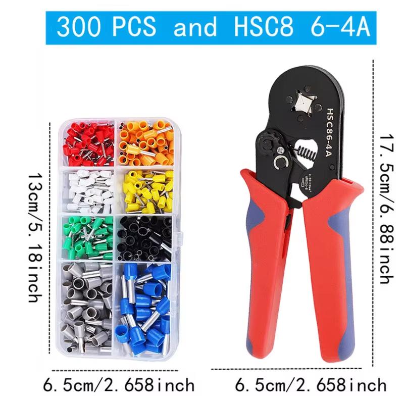 VE Tubular Crimping Terminal,Multiple Crimping Terminal Pliers Combination Set,Electrical Equipment Connector,Crimping Pliers