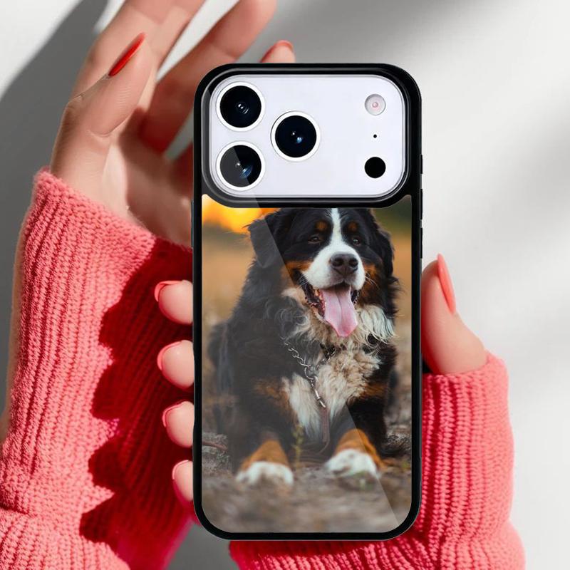 Bernese Mountain Dog Phone Case for iPhone 17 16 15 14 13 Pro Max Back Cover for 12 11 Pro Coque