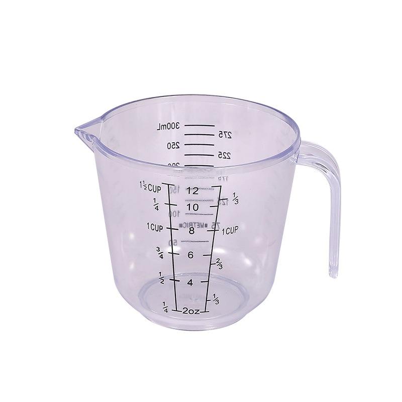 150/300/600/1000ml Measuring Cup with Scale Handle Plastic Tip Mouth Jug Cup Transparent Pour Spout Mixing Cup Measuring Tool