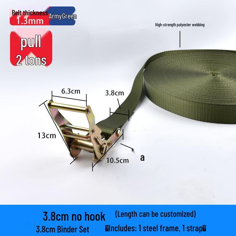 High-Strength Polyester Ratchet Cargo Straps for Packaging and Tensioning
