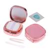 Square Empty Air Cushion Box with Sponge & Mirror, Portable DIY BB Cream Container