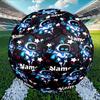 Custom Name Personalized Cosmic Bot Crew Print Size 5 Soccer Ball Training & Match Football, for Team, Kicking, Gift for Football