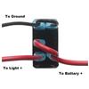 Rear Differential Lock Rocker Switch 5P On-Off Dual Blue Led Toggle Switch for the ARB/Carling/NARVA 4x4 Style Car Accessories