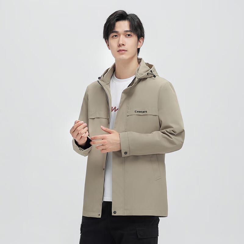 

Yiliteng YTMYP2378 Ветровка средней длины с капюшоном 190