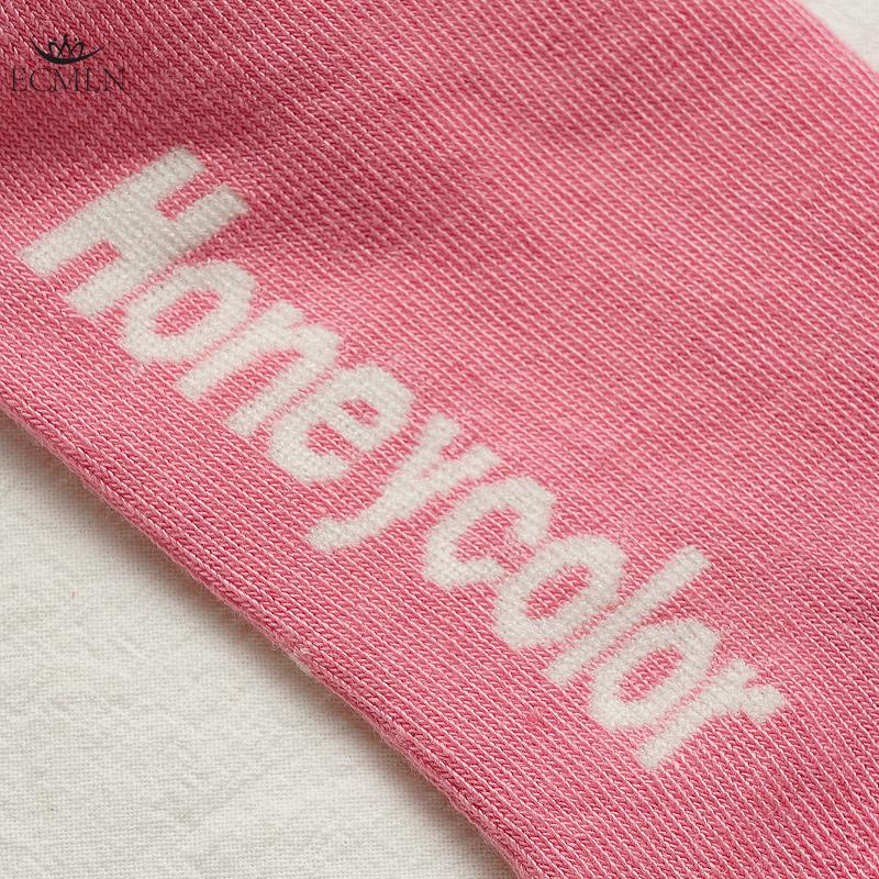 Women's Pink Heart-shaped Socks Autumn and Winter Cute Trendy Sports Socks for Girls