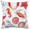 45x45cm Starfish Shell Crab Fish Pillowcase Living Room Sofa Chair Bed Soft Cushion Cover  Home Decoration