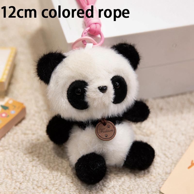 Animal Plush Pendants Cartoon Panda Sloth Pig Dinosaur Toys Cute Keychains Bag Decorations Car Interior Decorations