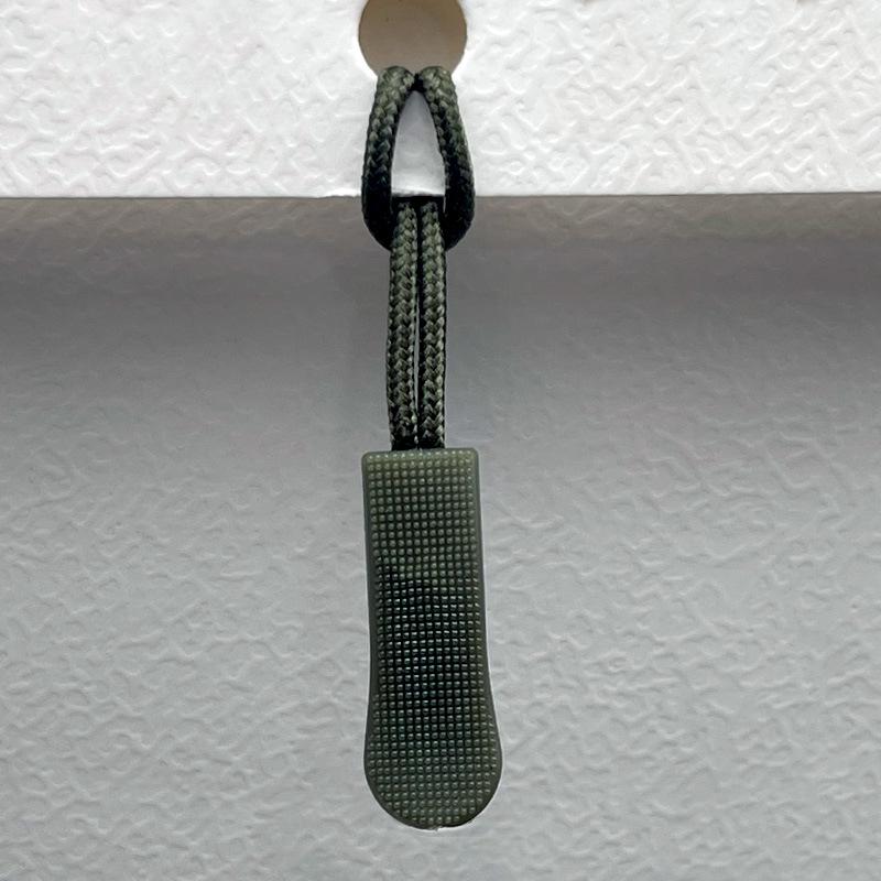 Available: Black Detachable Zipper Pull Lanyard with Silicone Rope.