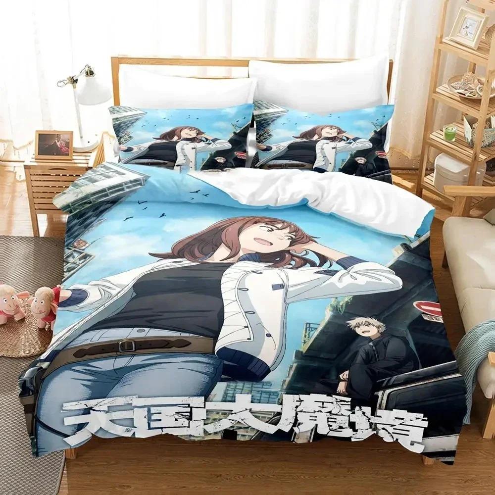 Anime Heavenly Delusion Bedding Set Duvet Cover Bed Set Quilt Cover Pillowcase Comforter King Queen Size Boy Adult Bedding Set