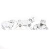 Pristine Baccarat Chinesezodiac Ox, Sheep, Dog, Object,Interior Decoration,clear Used