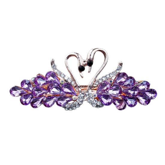 Fashion Women Rhinestone Hair Clip Flower Barrettes Hairpin Spring Headwear