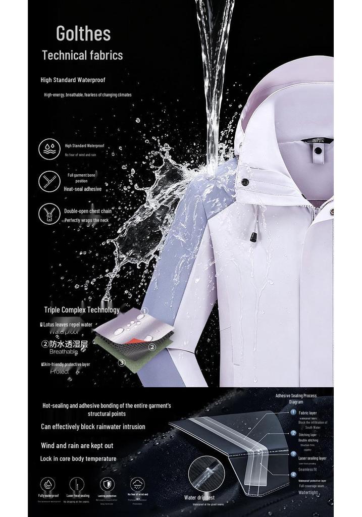 Fully Sealed 3-in-1 Women's Outdoor Ski & Mountaineering Jacket Set