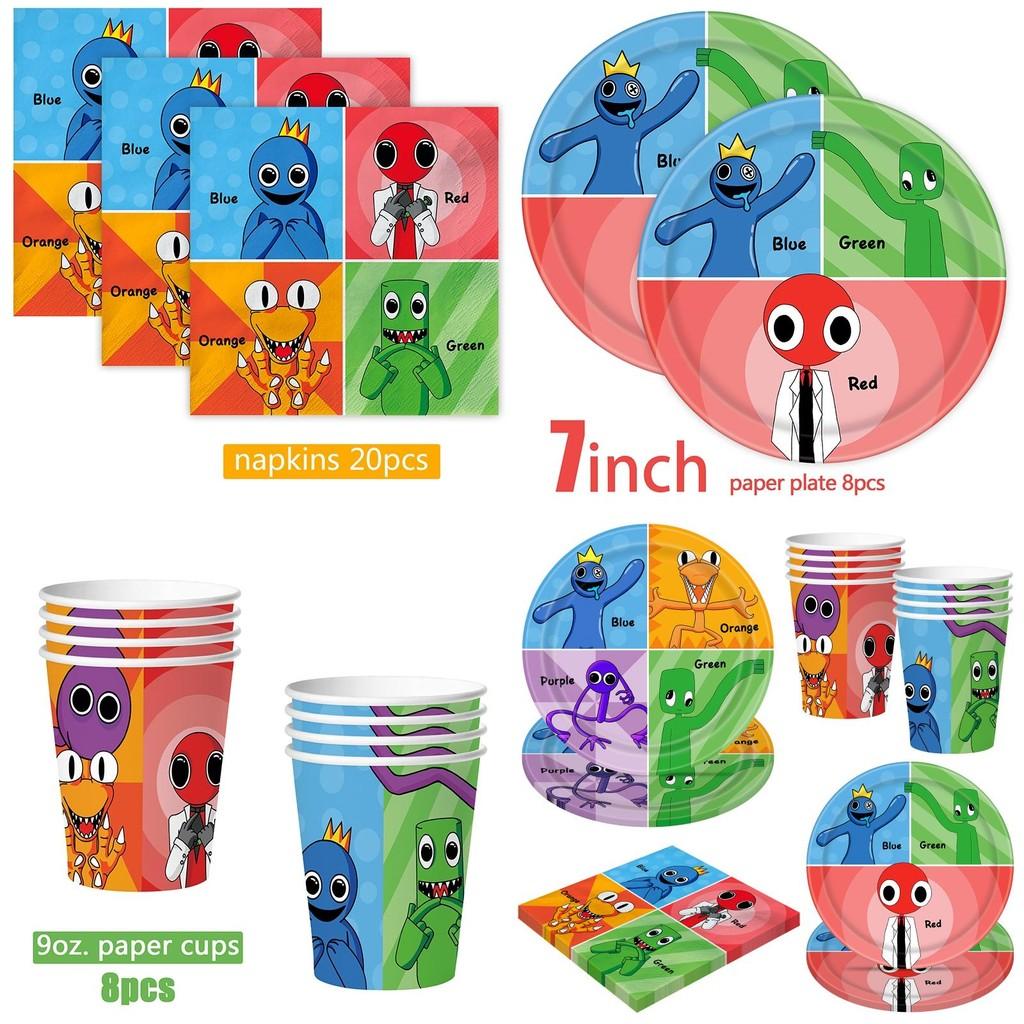 Roblox Rainbow Friends Birthday Party Supplies Complete Kit With Balloons Cake Topper Banner And More!