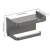Toilet Paper Holder, Plastic Storage Rack, Kitchen Towel Rack, Bathroom Wall Mount, Paper Towel Roll, Phone Organizer