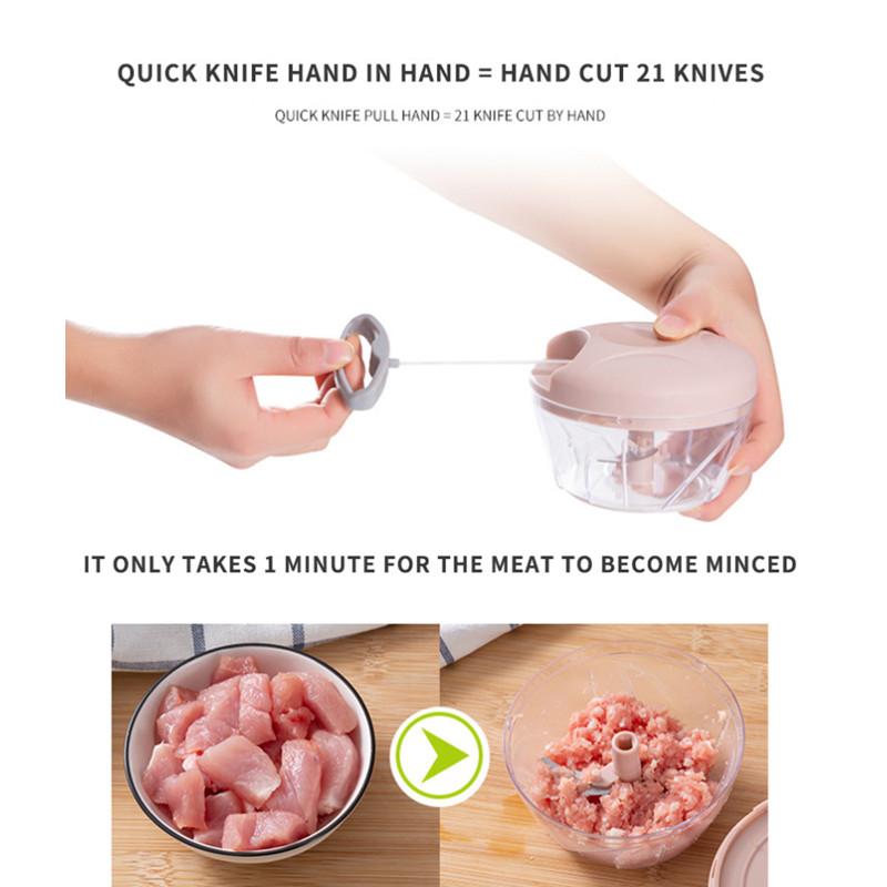 Ruční mlýnek na maso Sekáček na česnek Ruční tahací lis Drtič Struhadlo na jídlo Mlýnek na zeleninu Kráječ na chilli Mačkadlo pro kuchyňské nářadí