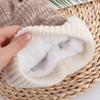 Add Fur Lined Plush Knitted Hat Windproof Warm Beanie Cap Korean Winter Knitted Hats  Men Women