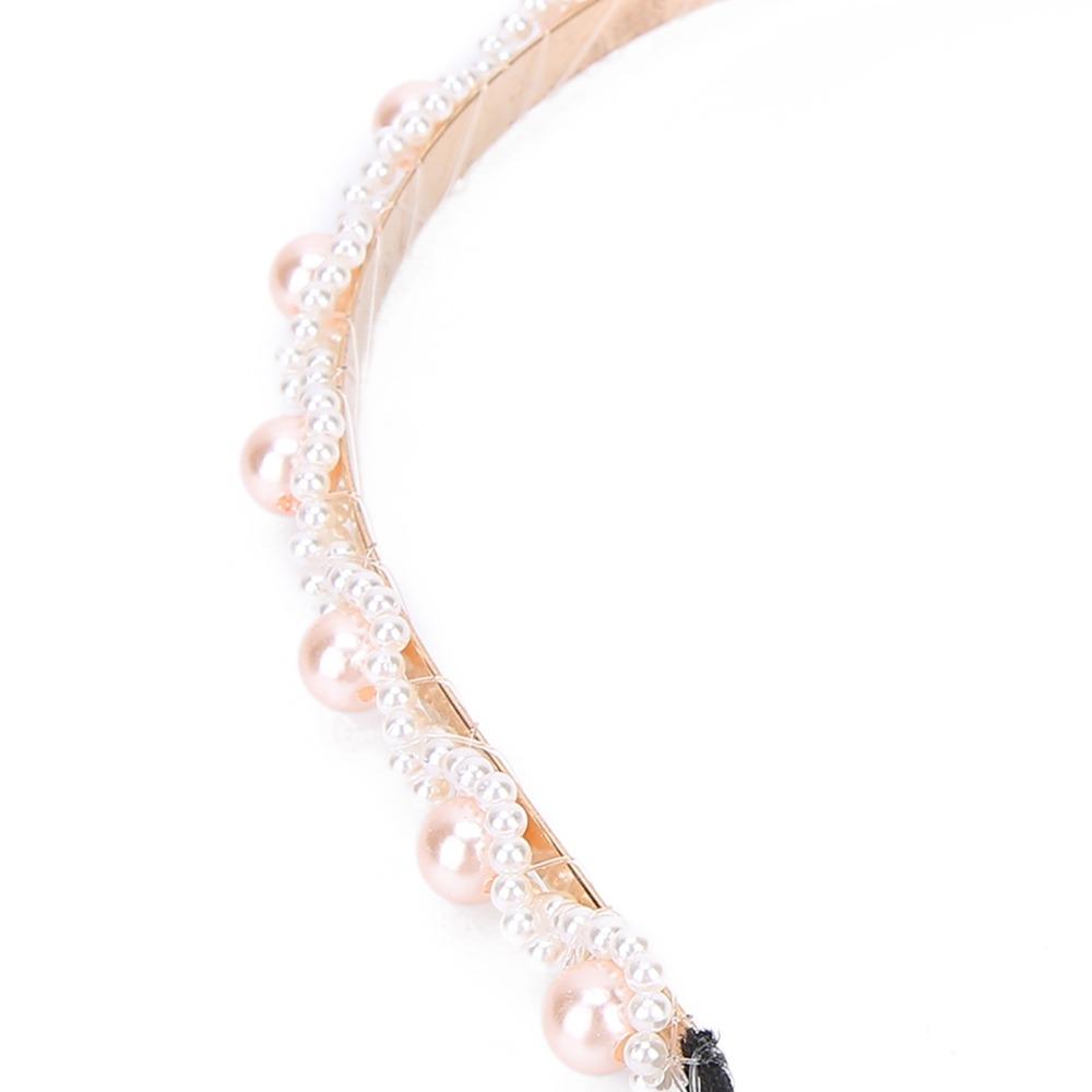 Comfortable Faux Pearl Headband Fashionable Wedding Headband Alloy Hair Accessory For Women