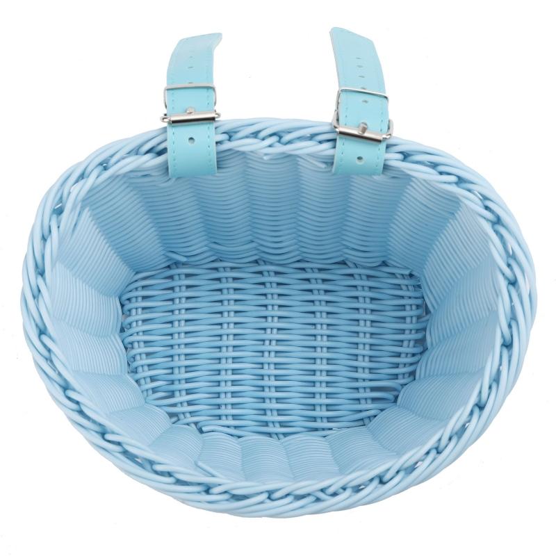 Kids Bike for Banner Set, Bicycle Handlebar Wicker Basket with Colors and Bike Bells and Decals, Boys Girls Bike Decorat