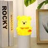Niedliche Bären-Nachtlicht-Silikon-Kinderzimmer-Schlaflampe Touch Control Nachtlichter Tischdekoration für Baby-Kind