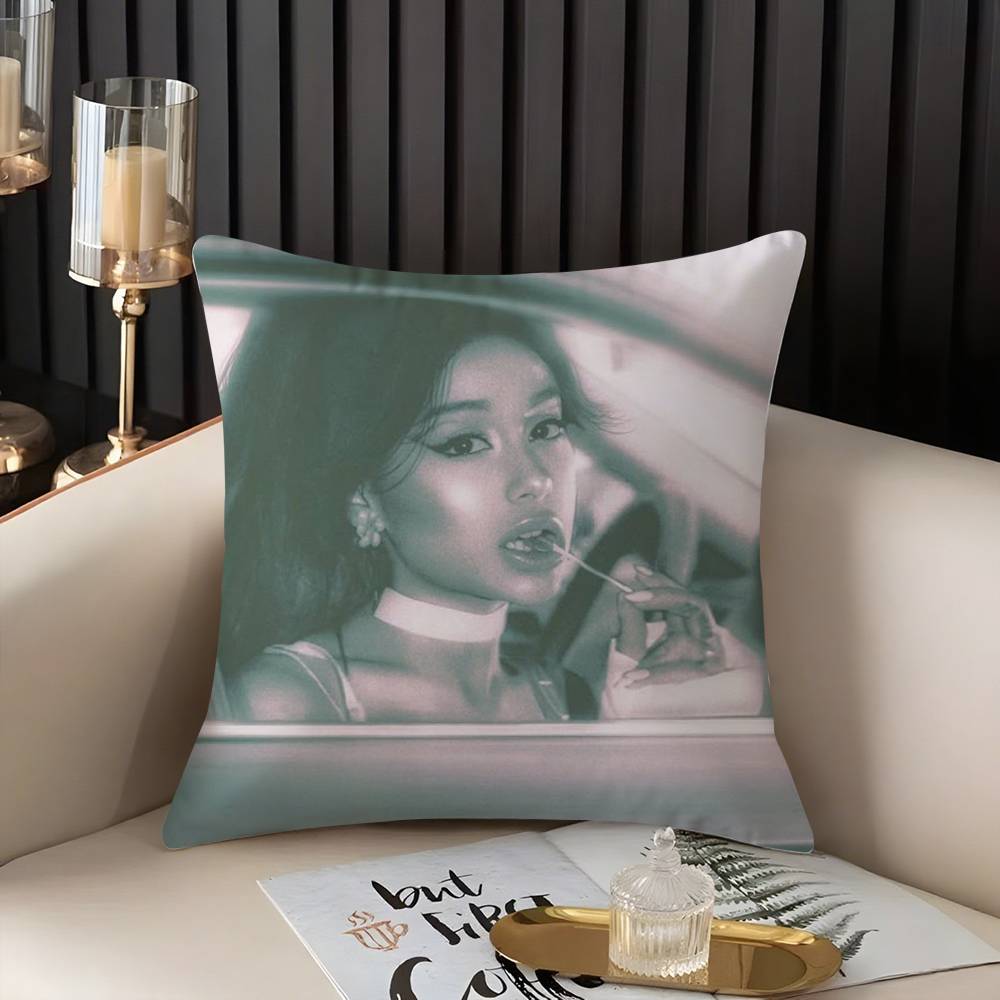 Singer A-Ariana G-Grandes Pillow Case Home Dorm Chair Back Short Plush Double-Sided Printing Office Nap Time Cushion Cover