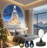 Rechargeable Earth & Moon Star Projector Night Light for Bedroom Atmosphere 